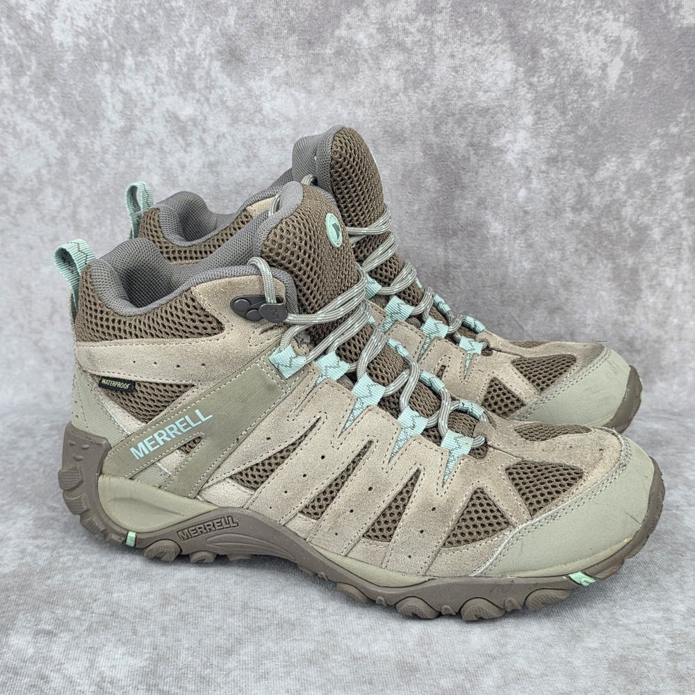 MERRELL Accentor 2 Mid Ventilator Women's Size 9.5 Waterproof Hiking Boots Brown
